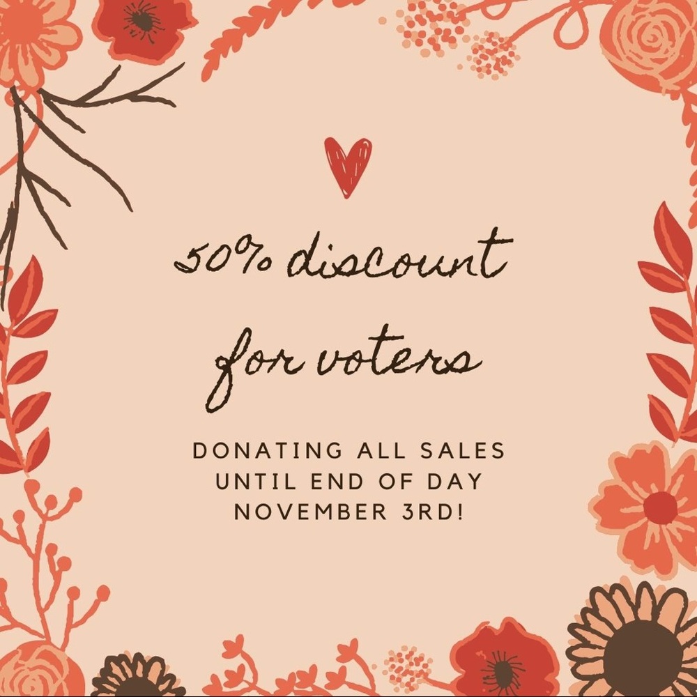 50% discount for voters